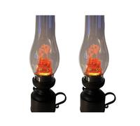 Agwuoetr Photophore de Bougie à Kérosène sans Flamme avec Support de Dessin Animé en Forme de Flamme.