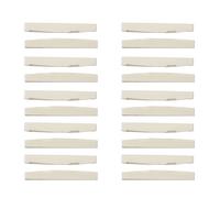 Agwuoetr Pièces de Guitare de Selle Fendue pour Guitare à Chevalet Acoustique à 6 Cordes (Paquet de 20)