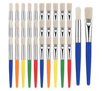 Agwuoetr Pinceau pour les Enfants pour les Enfants et les Brosses de Peinture Plates Brosses Brosses à Artisanat Lavable pour Aquarelle à Acrylique