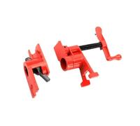 Agwuoetr Pinces de Vis à Vis à Tuyaux Métalliques Professionnelles de 3/4 Pouces, à Libération, Ensemble de Serrettes en Bois - Rouge