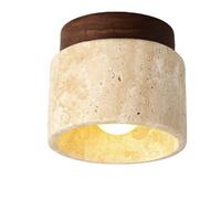Agwuoetr Plafonnier en Bois Style Japonais Wabi-Sabi E27, Lumière Chaude pour Cuisine, Couloir, Salon, Bureau, Salon de Thé B
