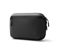 Agwuoetr Pochette Étanche Multicouche pour Appareils Électroniques, Sac de Rangement Portable pour Câbles de Données et Chargeurs USB, Noir