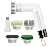Agwuoetr Pocket Pocket -Scrubber, 360 ° Rotating Portable Portable Handhed Nettaiting, Brosse de Poche Blanche