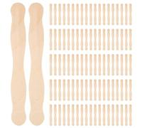 Agwuoetr Poignées D'éventail de 8 Pouces Ou Spatule en Bois Ou Pack de Mélange de Peinture 200 Bâtons de Popsicle pour Bricolage Kit de Fournitures D'Artisanat