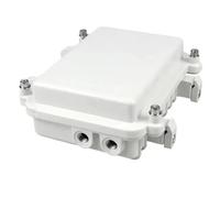 Agwuoetr pour Le Secteur du Réseau à Longue Portée Extérieur pour la Station de Base de la Communication AP Wireless Bridge Bridge Aluminium Metal Étanche Box Type A M12X 1 Trou