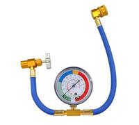 Agwuoetr R134A Car AC AC Refrigérant Charge Typet with Gauge, 1/2 "Peut Appuyez sur Une Vanne de Distribution et Un Kit de Tuyau de Charge de Coupleur