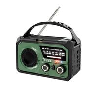 Agwuoetr Radio Météo d'urgence de 16000mAh à Énergie Solaire et Manivelle, AM/FM/, SOS Bluetooth 5.3, Recharge Type-C E