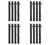 Agwuoetr Rallonges de Pieds de Table pour Tables Pliantes, Jambes Droites/Courbées, Rallonges de Pieds de Table Pliantes, Rehausseurs Réglables en Hauteur - 16 Pièces