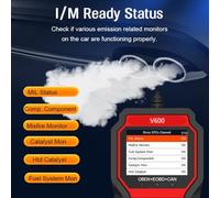 Agwuoetr Recherche de Code D'Erreur OBD2 Scanner Oxygène Test Test Battery Tension Tension Professional Car Diagnostic Tool