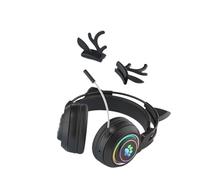 Agwuoetr RGB Light Cute Antlers Cat Ear Wireless Bluetooth Headphone Gamer Gamer Earphone Gaming Heads pour Enfants Noir