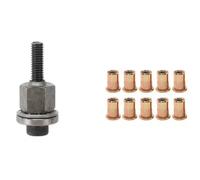 Agwuoetr Rivet Manuel, Vis, Rivet, Écrou, Adaptateur pour Plaque D'Immatriculation en Métal, Installation Simple, 11 Pièces M6