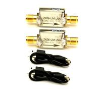 Agwuoetr Série ZK06-UM Amplificateur à Faible Bruit de Bruit 100 KHz à 6 GHz Interface USB 21 DB de Gain Élevé LNA Module Préamplificateur de Puissance 2 Ensembles