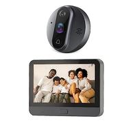 Agwuoetr Smart Tuya 1080P WiFi Door Bell Eye Peephole Camera 5000MAh Audio Smart Door Bell pour