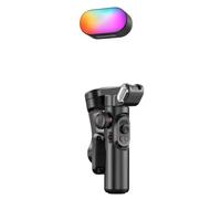 Agwuoetr Stabilisateur de Cardan Portable 3 Axes pour Smartphone avec Éclairage D'Appoint pour Enregistrement Vidéo en Direct et Support de Téléphone Anti-Tremblement