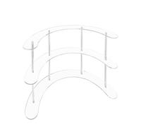 Agwuoetr Stand D'Affichage à Aveugle Acrylique Amovible Transparent Rack Kit Kit de de Étagère 3 Couches