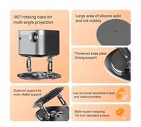 Agwuoetr Support de Projecteur de Bureau Réglable à 360 Degrés, Support de Projecteur de Table sans Perçage.