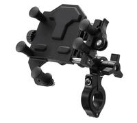 Agwuoetr Support de Téléphone Absorbant Les Chocs avec Rotation à 360° - Réglable pour Moto, Pédale Électrique - Support de Navigation Universel Noir