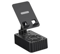 Agwuoetr Support de Téléphone Mobile Paresseux Support Bluetooth Haut-Parleur Extérieur Mini Bureau Pliant Audio 2 en 1
