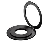 Agwuoetr Support de Téléphone Pliable à Anneau Rotatif à 360 Degrés, Stand de Bureau Pliable et Adhésif, Noir