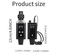 Agwuoetr Système de Moniteur sans Stéréo UHF avec 2 Récepteurs Écouteurs Portables en Temps Réel pour Les Performances de Répétition du Groupe de Chanteurs