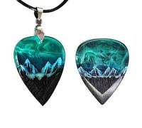 Agwuoetr Tactile en Résine Époxy, Collier Aurores Boréales, de Guitare Basse