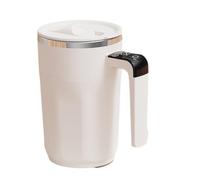 Agwuoetr Tasse à Café Magnétique Électrique avec Affichage LED de Température, en Acier Inoxydable 316, Remuant Magnétiquement la Tasse de Café Portable avec Mélangeur Automatique et Affichage de Temp
