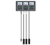 Agwuoetr Testeur Intelligent de la Qualité de L'Eau 8-En-1 PH/ORP/EC/TDS/SEL/S.G//Temp Connectivité WiFi Application de Contrôle pour Piscines et Aquariums Prise EU