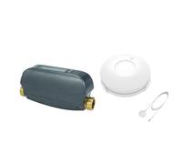 Agwuoetr Vanne D'Arrêt D'Eau Intelligente Tuya WiFi, Débitmètre D'Eau avec Batterie Rechargeable Intégrée pour Tuyau DN20 de 19 mm de Diamètre, Prise UE EU Plug