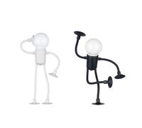 Agwuoetr Veilleuse de Sport Amusante à Forme Variable, Veilleuse à Faire Soi-Même pour Chambre D'Adulte, pour Décoration de Chambre à Coucher, Noir + Blanc