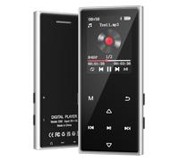 AGXOV 128GB Lecteur MP3 Bluetooth 5.3, 1,77 Pouces écran Tactile Lecteur MP3, Lecteur Musique Android avec FM Radio, Enregistreur Vocal, E-Book (Noir)