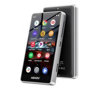 AGXOV 144Go Lecteur MP3 avec Bluetooth et WiFi, Lecteur MP4 avec Écran Tactile de 4,02 Pouces et Haut-parleurs, Baladeur MP3 avec Spotify, Deezer, Amazon Music, Noir