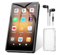 AGXOV Lecteur MP3 Spotify avec Bluetooth et Wi-FI | Lecteur MP3 avec écran Tactile de 4,02 Pouces, Baladeur MP4 avec Radio FM, Deezer, Pandora, Play Store, Noir