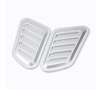 AGYH Prise Air Capot Évents De Capot De Voiture, Évents D'admission d'air De Climatisation De Décoration De Voiture, Évents D'admission d'air, Couvercle D'installation Universel (Color : Silver)