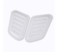 AGYH Prise Air Capot Évents De Capot De Voiture, Évents D'admission d'air De Climatisation De Décoration De Voiture, Évents D'admission d'air, Couvercle D'installation Universel (Color : White)
