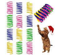 AGYM Jouets à Ressort pour Chat, Disponibles en Lots de 60 ou 30 pour Chats d'intérieur, bobines à Ressort en Plastique coloré et Durable Qui attirent Les Chats à Taper, Mordre, chasser, Jouets