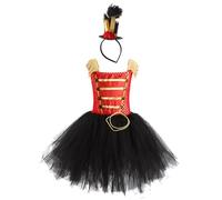 AGYMNX Robe soldat pour fille - Costume d'Halloween - Robe + chapeau - Bandeau - 2 pièces - Convient pour les enfants de 2 à 12 ans - Halloween - Jeu de rôle - Soldat jouet - Uniforme - Cosplay - Noir