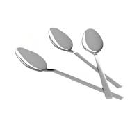 Agyo Bond Poli Cuillères à Dessert - Set 3 Pièces en Acier Inoxydable 15cm - Design Élégant et Brillant