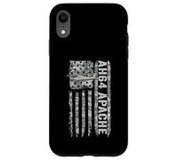 AH-64 Apache Drapeau américain hélicoptère Camouflage Apache Coque pour iPhone XR