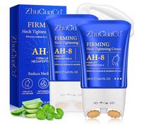 AH-8 Crème raffermissante pour le cou, Anti Double Menton, Ah-8 soins pour le cou et le décolleté creme, Huile corporelle liftante au collagène, Crème anti-rides pour femmes et hommes 120g (2PC)