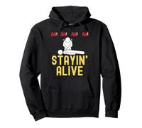 Ah Ah Ah Staying Alive Funny EMT Ambulancier Infirmière en réanimation Sweat à Capuche