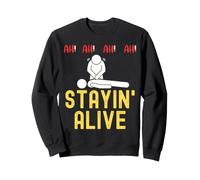 Ah Ah Ah Staying Alive Funny EMT Ambulancier Infirmière en réanimation Sweatshirt