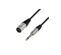 Ah Cables Adam Hall Série 4 Star Câble Pour Microphone Xlr Mâle Vers Jack Mono 6,3 Mm Longueur 1,5 M