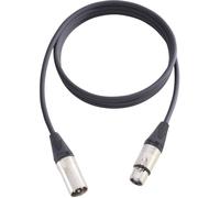 AH Cables Câble de microphone noir Mâle XLR/femelle XLR