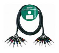 ah Cables KMCO3PPM28 Câble Multicore 8 x jack mono 6,3 mm vers 8 x jack mono 6,3 mm longueur 3 m
