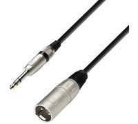 Ah Cables Série 3 Star Câble microphone XLR mâle vers jack stéréo 6,3 mm Longueur 1 m