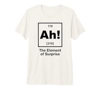 Ah ! Le périodique de Surprise Chemistry Pun Design Blk T-Shirt Haut de Gamme
