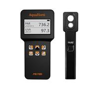AH-PARUV Quantum PAR Meter 320-750nm Rouge | Lumière bleue séparée PPFD, Test d'intensité de rayonnement UVA, câble de 3 et 13 pieds Record historique PAR.