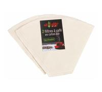 AH TABLE-Lot de 2 filtres à café en coton bio Ah Table