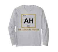 Ah The Element of Surprise Chemistry Science Humor Manche Longue