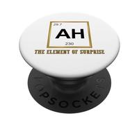 Ah The Element of Surprise Chemistry Science Humor PopSockets PopGrip Adhésif